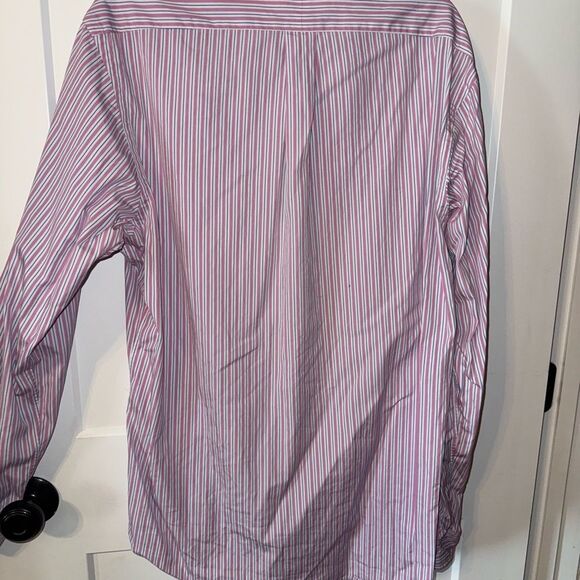 Ralph Lauren Red and White Casual Button Down Shirt - Picture 4 of 5